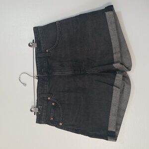 Weekday black jean shorts